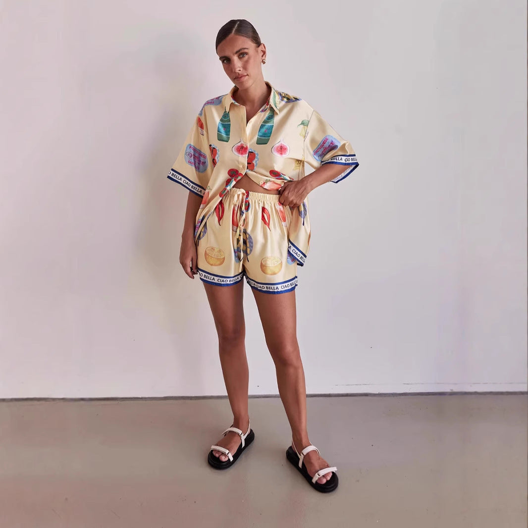 Ensemble Chemise & Short Imprimé