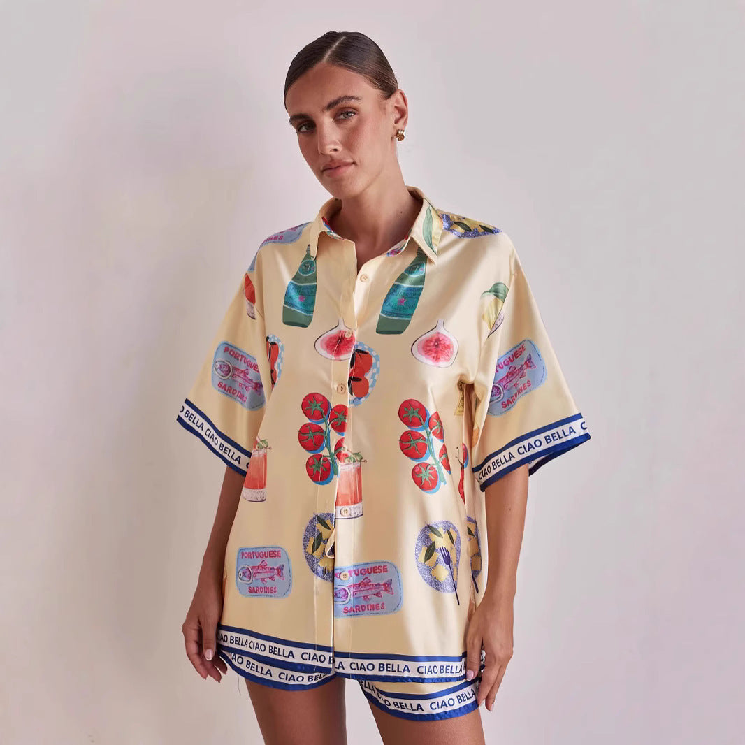 Ensemble Chemise & Short Imprimé