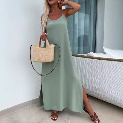 Robe ample à bretelles