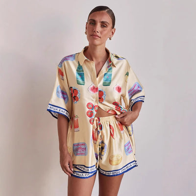 Ensemble Chemise & Short Imprimé