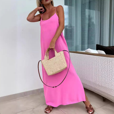 Robe ample à bretelles
