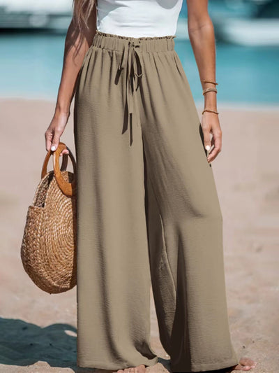 Pantalon Décontracté à Jambe Large