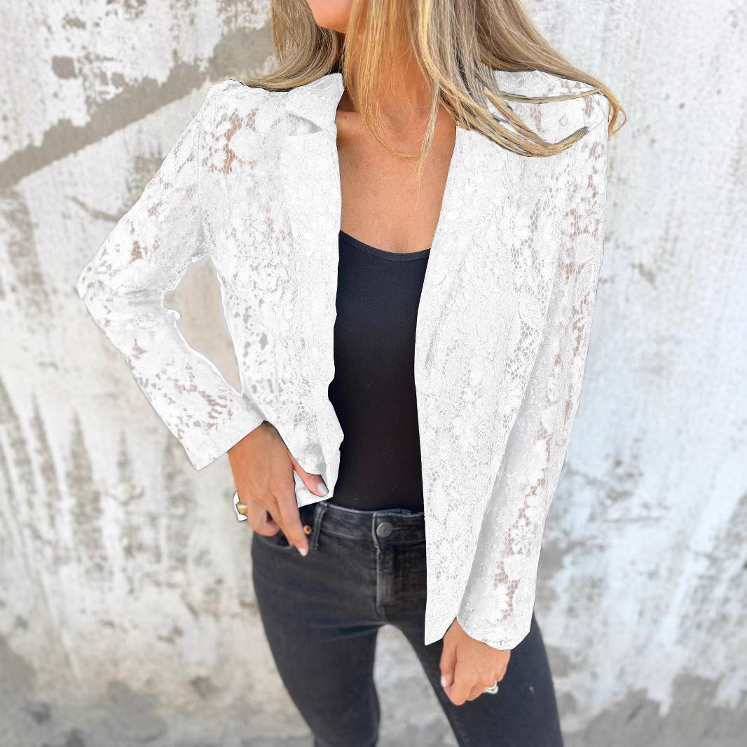 Ensemble chemise en dentelle pour femme