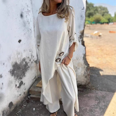 Ensemble Femme Haut Long & Pantalon Large