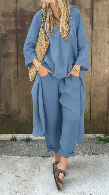 Ensemble fluide à col V