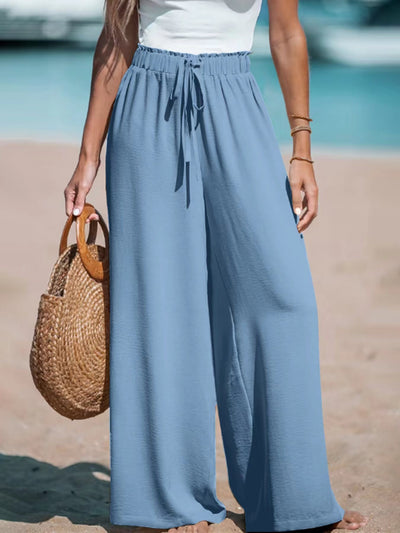 Pantalon Décontracté à Jambe Large