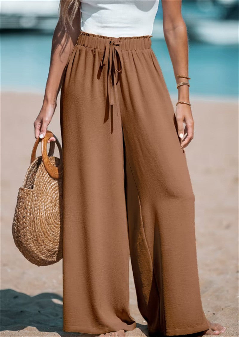 Pantalon Décontracté à Jambe Large
