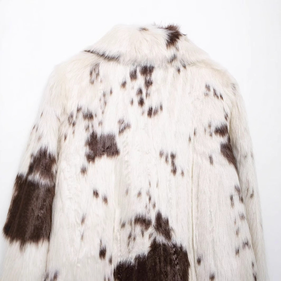 Manteau Long à Col Revers Boutonné