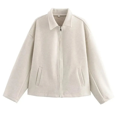 Veste Courte Marron Rétro