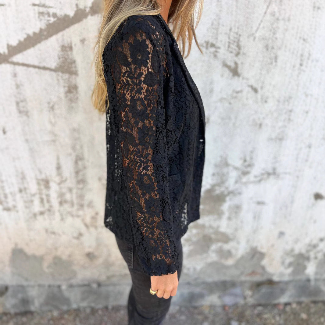 Ensemble chemise en dentelle pour femme