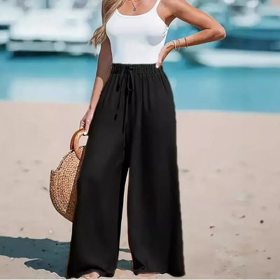Pantalon Décontracté à Jambe Large