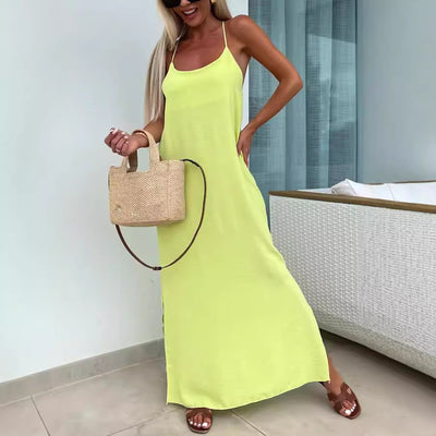 Robe ample à bretelles