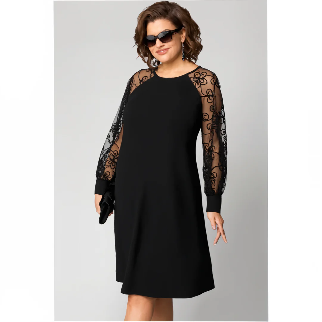 Robe à Manches Dentelle